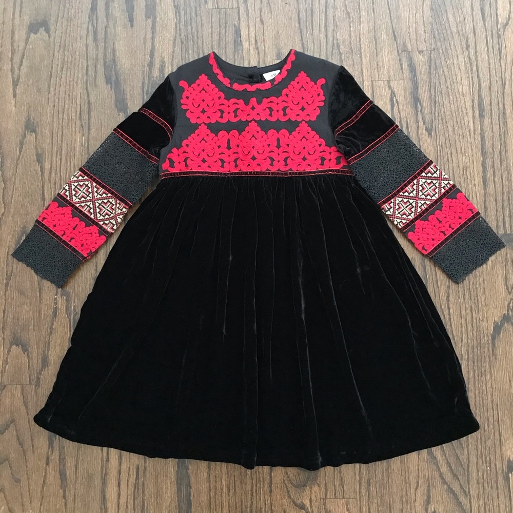 NWT H&M Studio Embroidered Velvet Dress